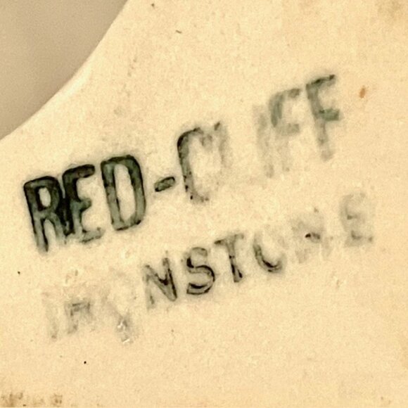 Red-Cliff White Ironstone Candlesticks. - Picture 2 of 2